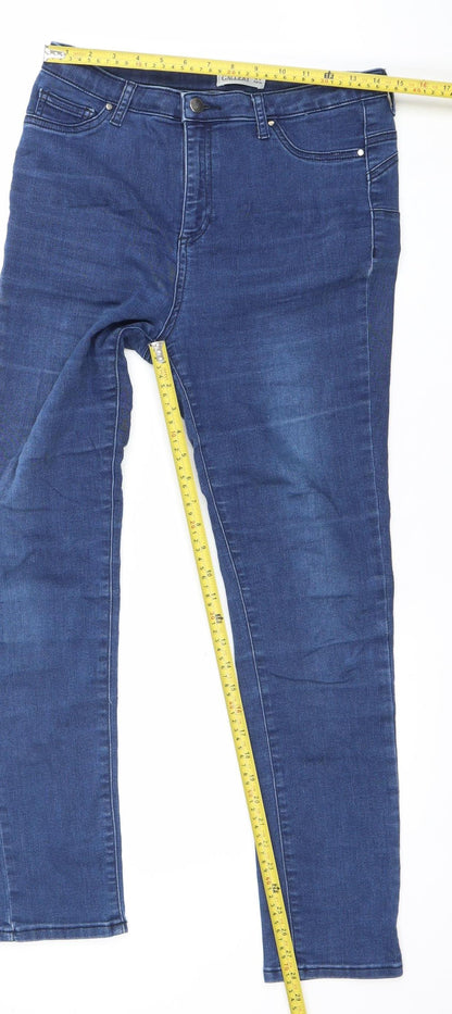 Gallery Women Blue Skinny Slim Fit Jeans UK 12
