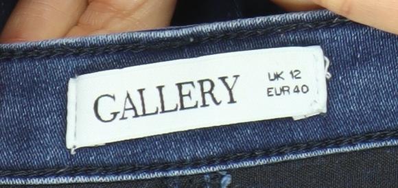 Gallery Women Blue Skinny Slim Fit Jeans UK 12