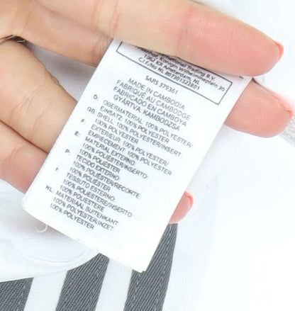 Adidas Men’s White Athletic Gym Training T-Shirt Size L