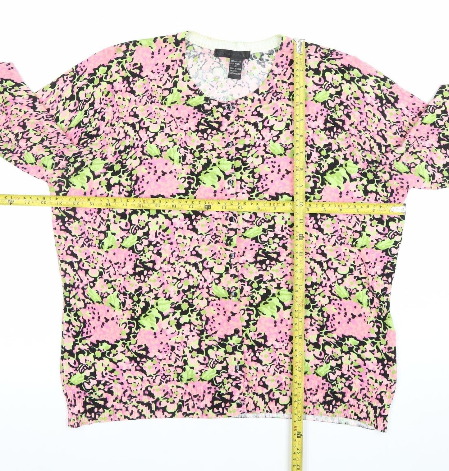 Contemporary Apt. 9 Edge Women's Multicoloured Floral Knit Cardigan XL
