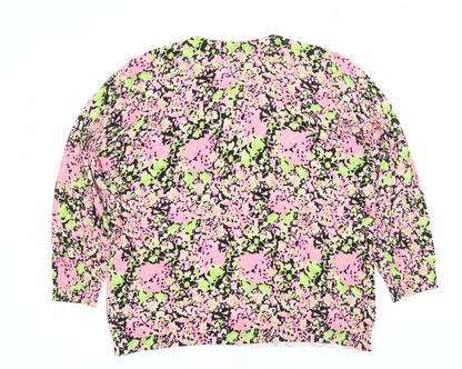 Contemporary Apt. 9 Edge Women's Multicoloured Floral Knit Cardigan XL