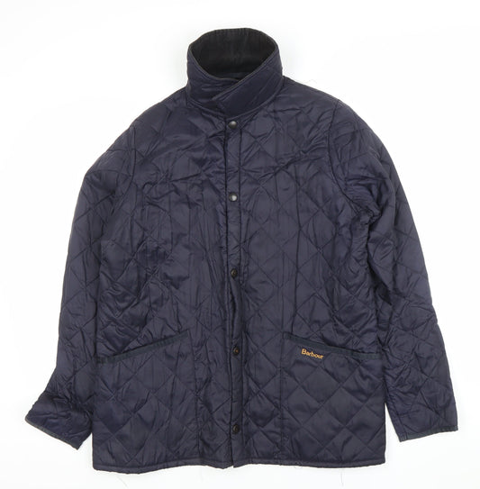 Barbour Women's Blue Quilted Mid-Length Jacket Size 2XL