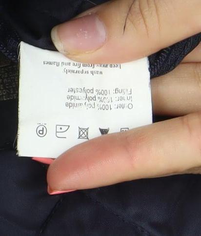 Barbour Women's Blue Quilted Mid-Length Jacket Size 2XL