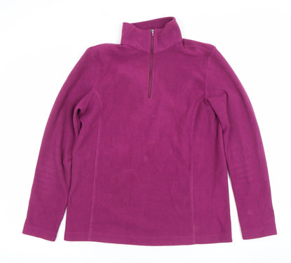 Womens UK Size S Lands' End Purple Pullover Sweatshirt