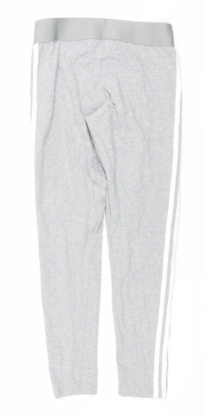 Adidas Womens Grey Slim Fit Jogger Trousers Size M