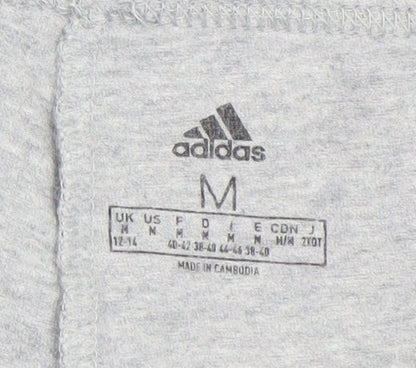 Adidas Womens Grey Slim Fit Jogger Trousers Size M