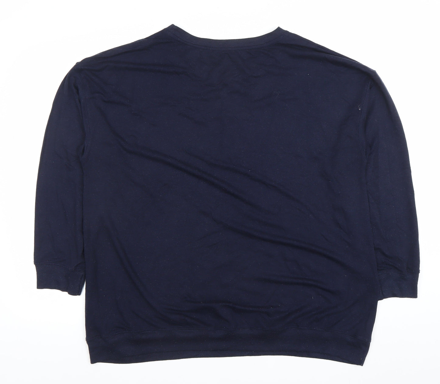 Dunnes Stores Womens Navy Chamonix France Pullover Sweatshirt Large