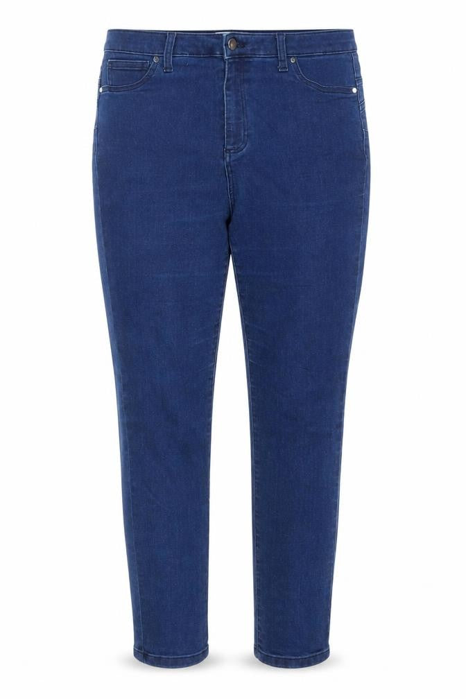 Front view of Gallery Women's Blue Skinny Jeans, size 16 Slim, Fit Denim