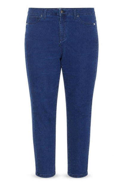 Front view of Gallery Women's Blue Skinny Jeans, size 16 Slim, Fit Denim