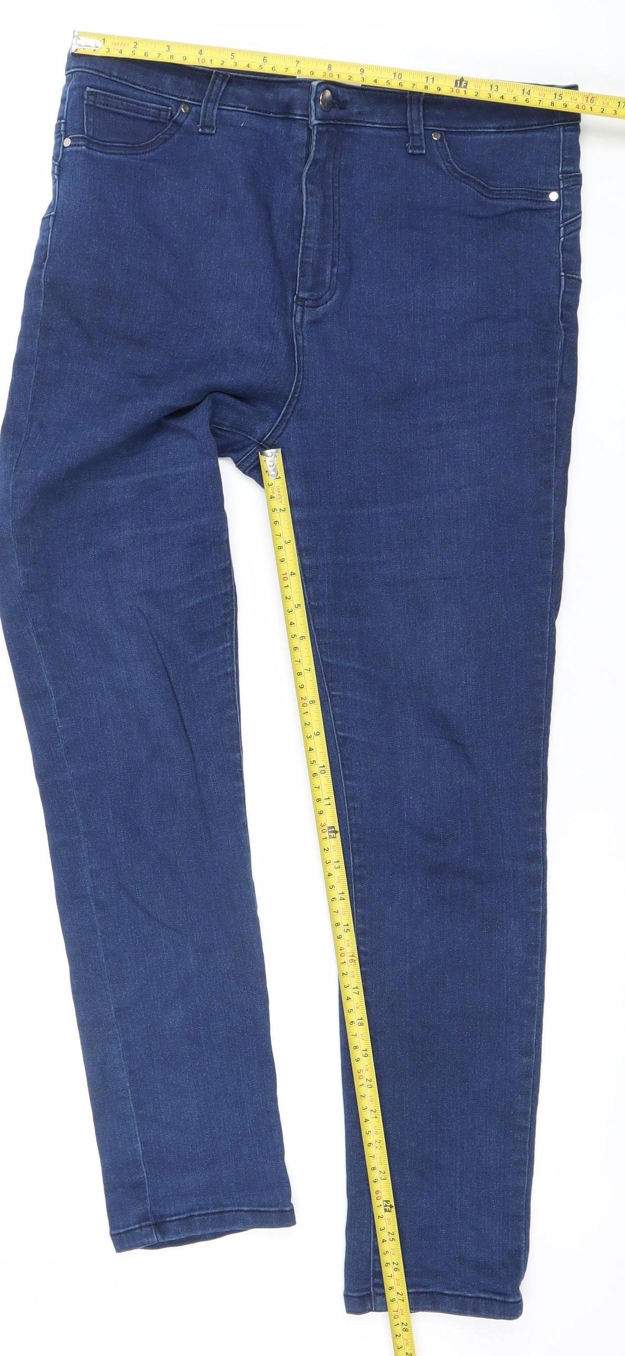 Gallery Women's Blue Skinny Jeans Size 16 Slim Fit Denim