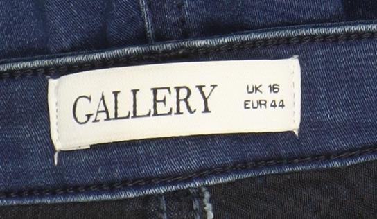 Gallery Women's Blue Skinny Jeans Size 16 Slim Fit Denim