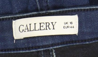 Gallery Women's Blue Skinny Jeans Size 16 Slim Fit Denim