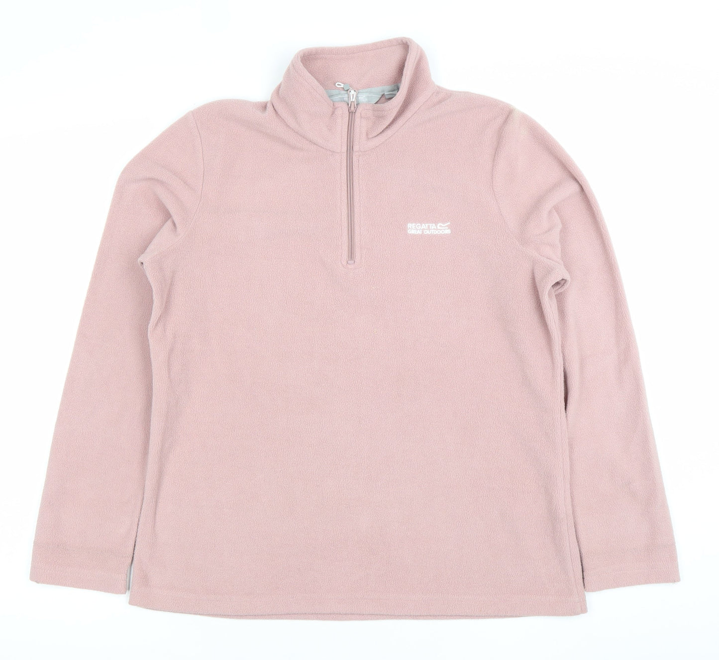 Regatta Womens Pink 1/2 Zip Fleece Pullover Size 14 Outdoor Sweatshirt
