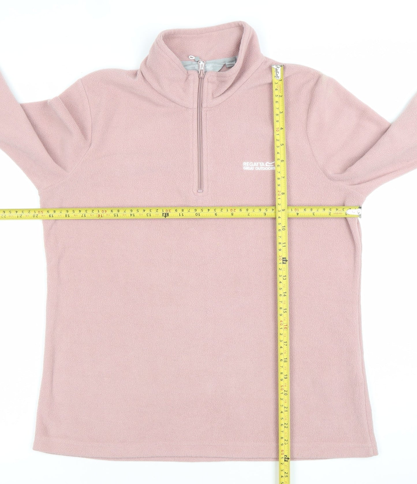 Regatta Womens Pink 1/2 Zip Fleece Pullover Size 14 Outdoor Sweatshirt