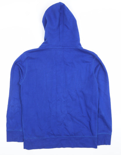 GAP Kids Boys Blue Pullover Hoodie Size XXL 160cm Cotton Graphic Print