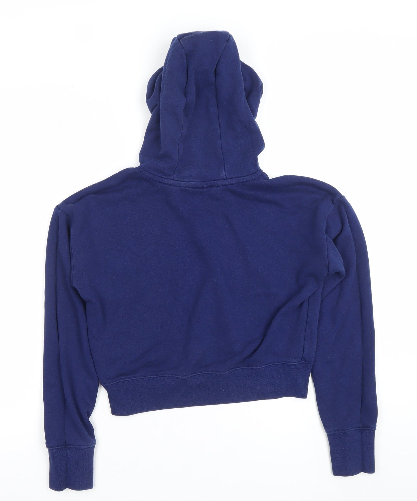 Nike Girls Blue XL Pullover Fleece Hoodie with Logo Print