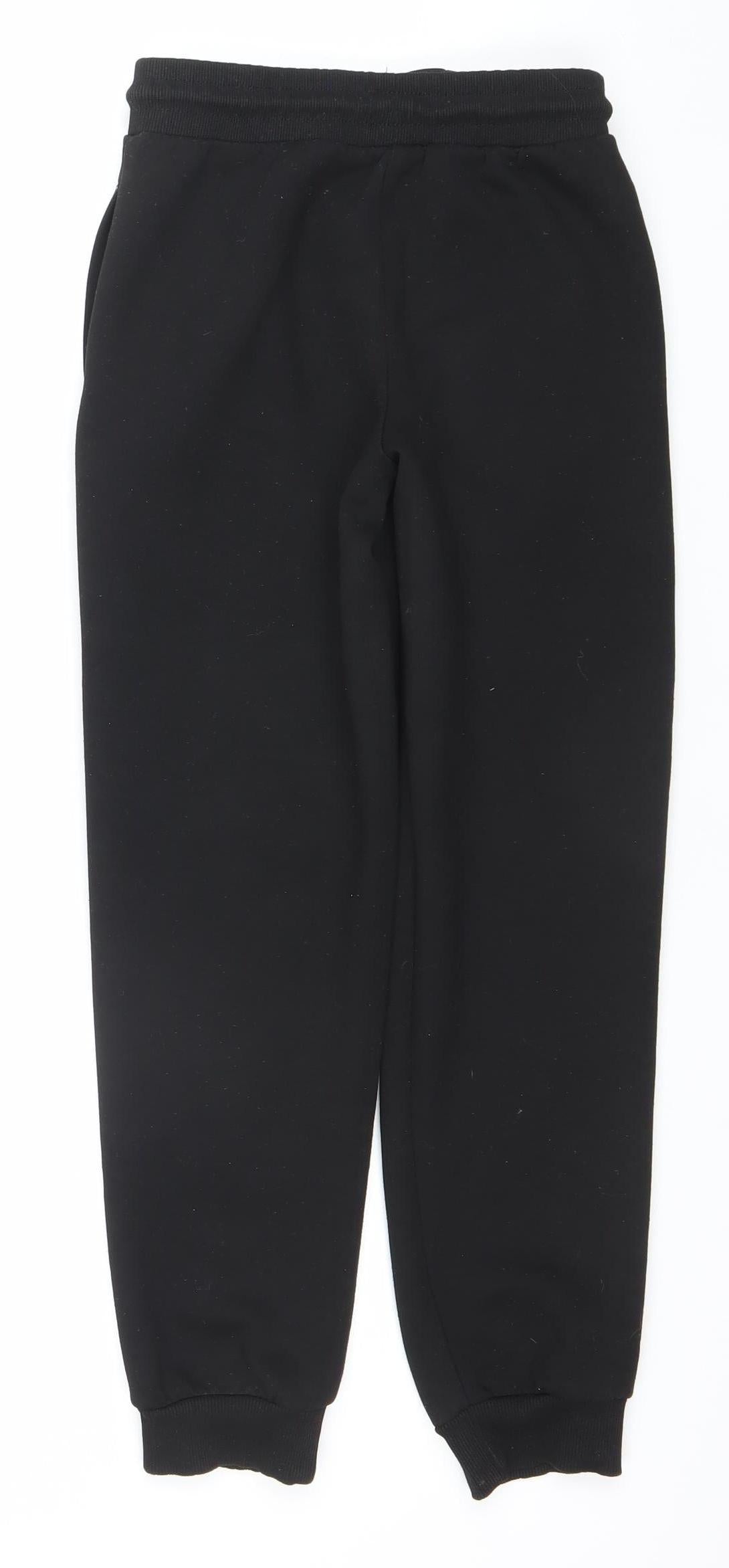 NBA Boys Black Chicago Bulls Jogger Sweatpants 10-11 Years Fleece Lined