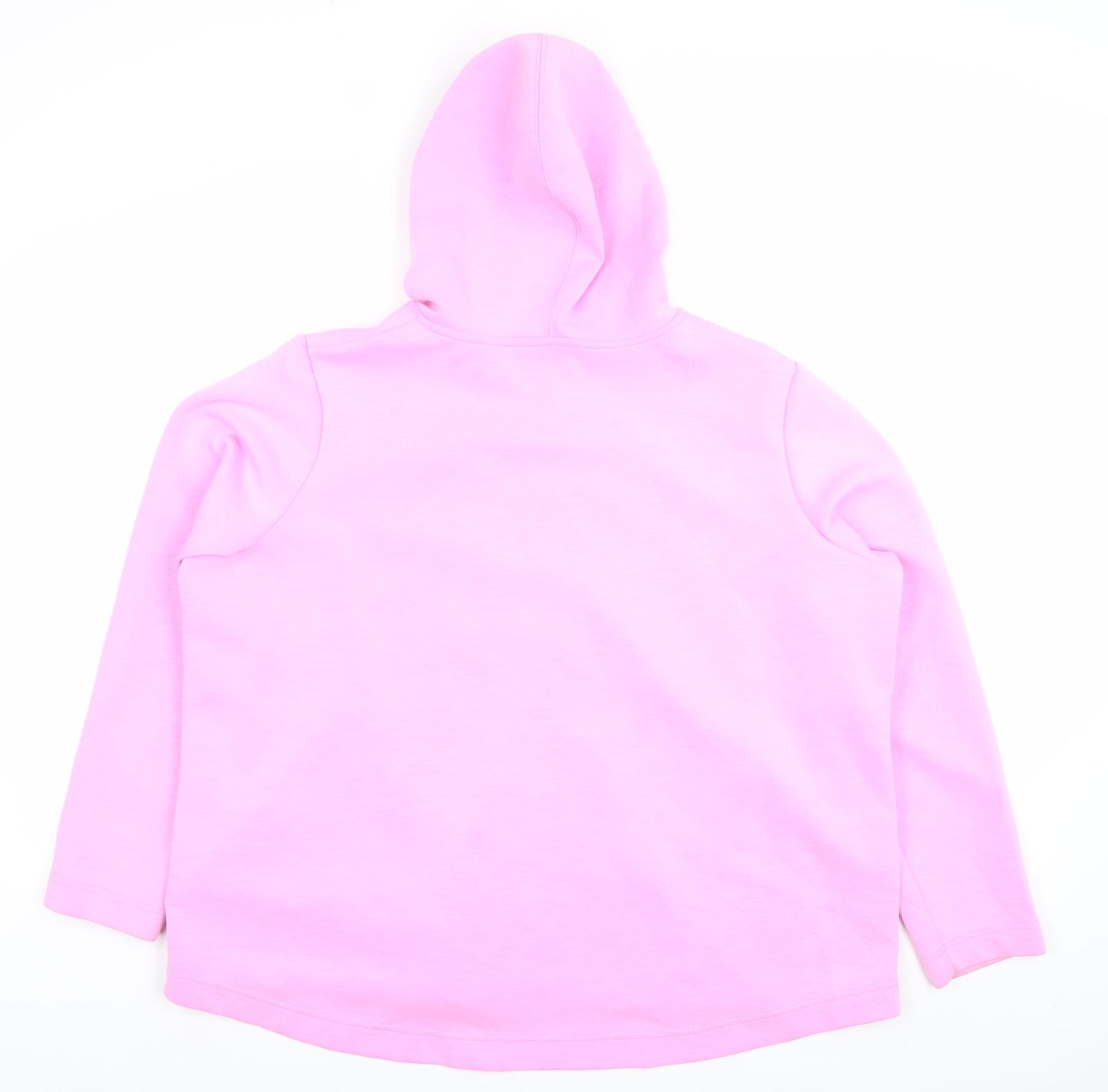 Dunnes Stores Women Bright Pink Full Zip Hoodie XL Polyester Blend