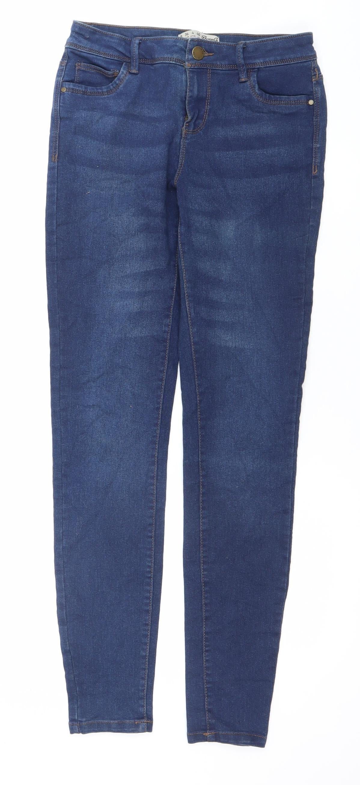 Denim Co Womens Blue Skinny Stretch Jeans Size 8