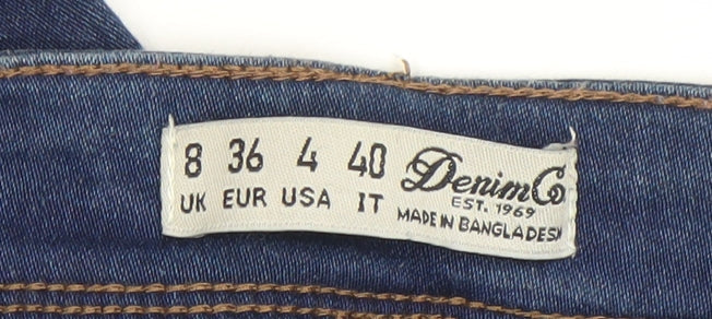 Denim Co Womens Blue Skinny Stretch Jeans Size 8