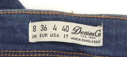 Denim Co Womens Blue Skinny Stretch Jeans Size 8