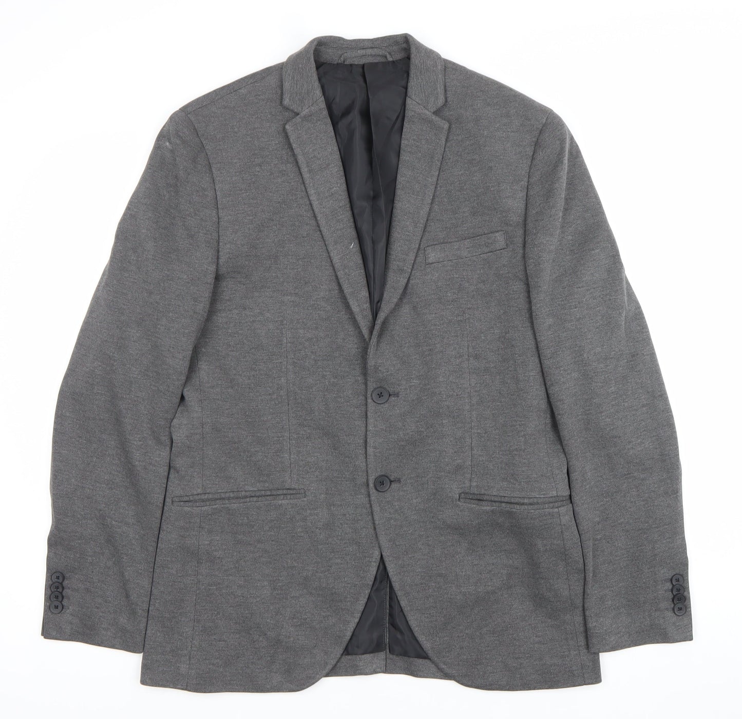 Mens UK Size 40 JACK & JONES Regular Grey Suit Jacket