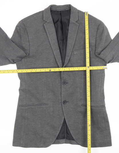 Mens UK Size 40 JACK & JONES Regular Grey Suit Jacket
