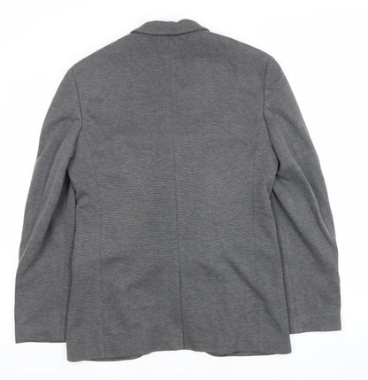 Mens UK Size 40 JACK & JONES Regular Grey Suit Jacket