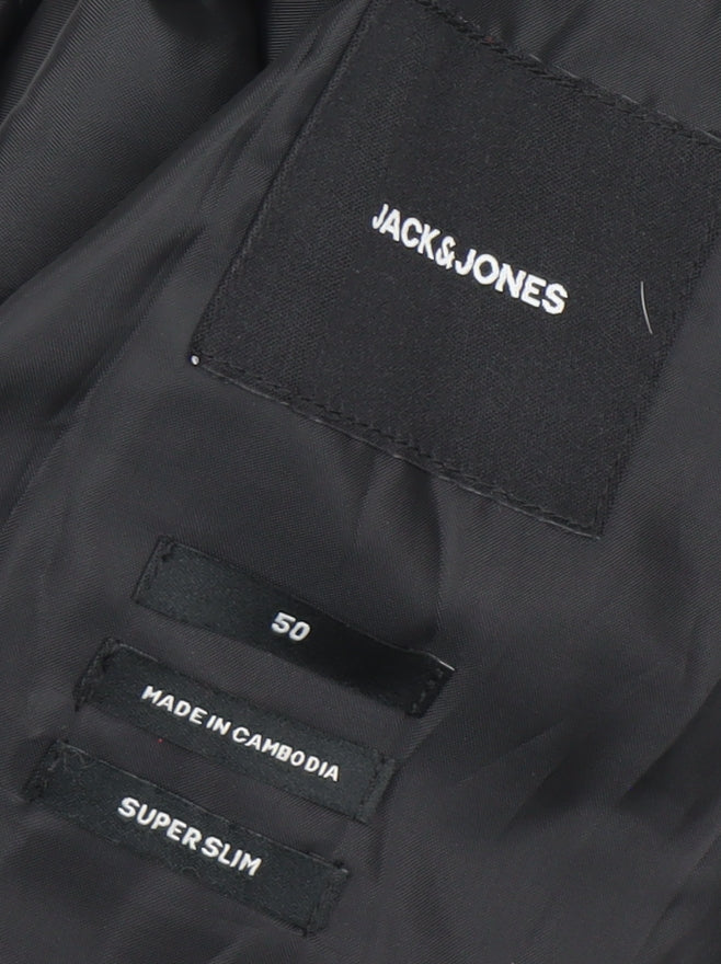 Mens UK Size 40 JACK & JONES Regular Grey Suit Jacket