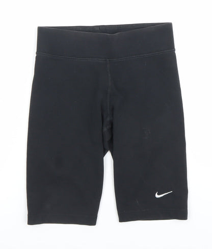 Nike Women's Black XS Biker Activewear Shorts Stretch Cotton