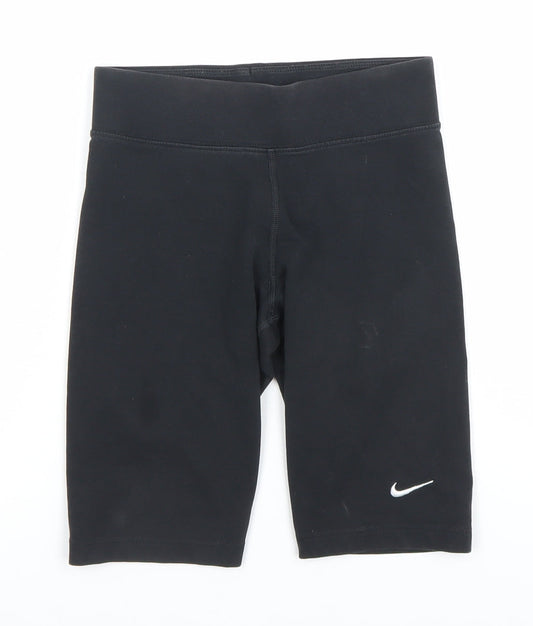 Nike Women's Black XS Biker Activewear Shorts Stretch Cotton