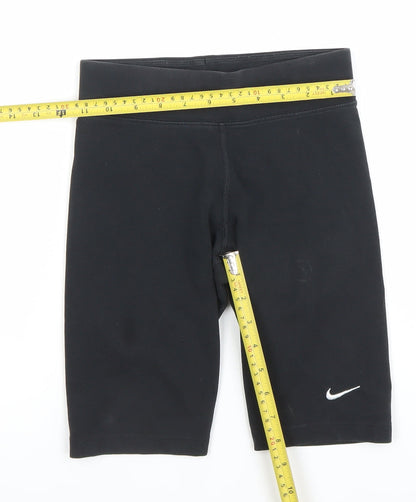 Nike Women's Black XS Biker Activewear Shorts Stretch Cotton