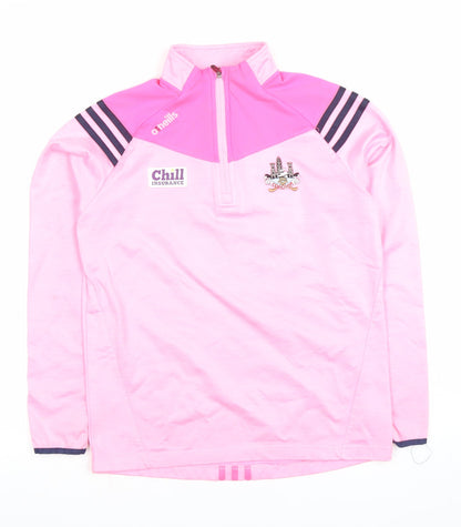 O'Neills Girls Pink 1/4 Zip Sports Sweatshirt Age 10-11 Years