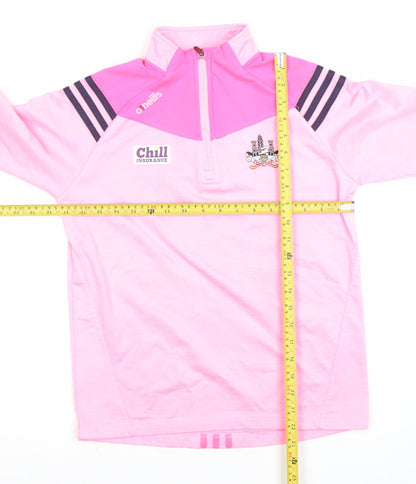 O'Neills Girls Pink 1/4 Zip Sports Sweatshirt Age 10-11 Years