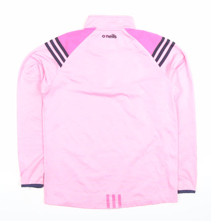 O'Neills Girls Pink 1/4 Zip Sports Sweatshirt Age 10-11 Years
