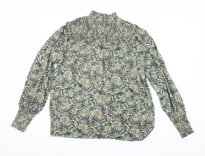 Soyaconcept Women's Multicoloured Floral Viscose Tunic Blouse Size S