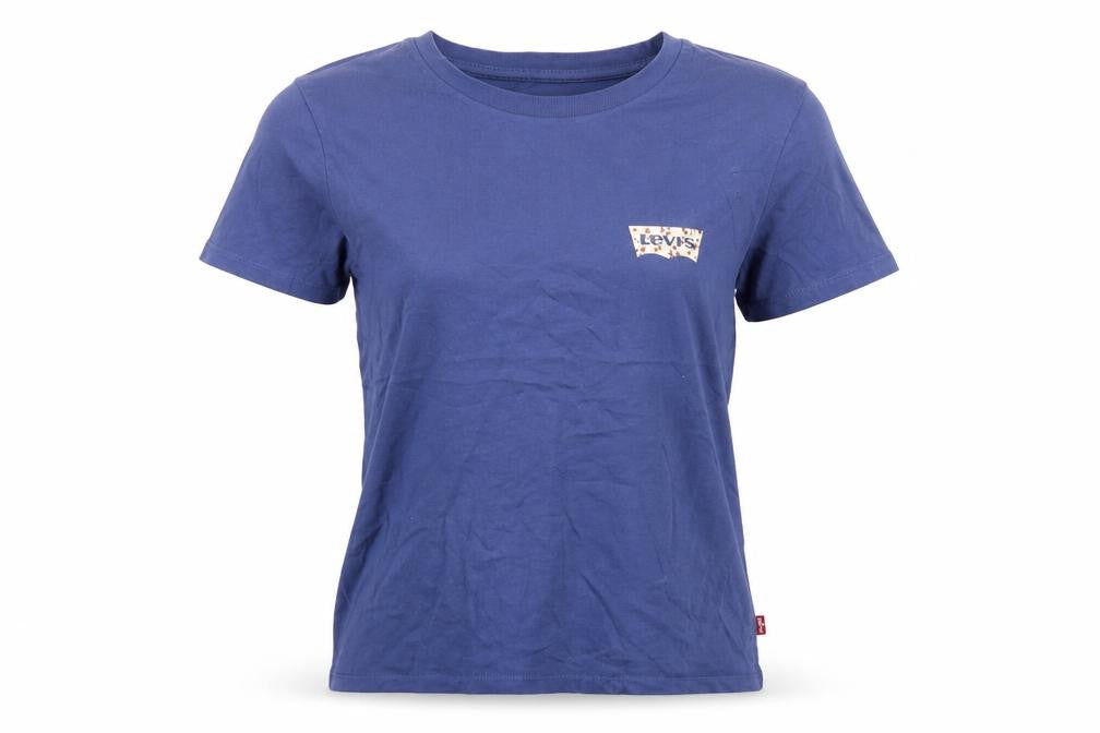 Womens UK Size S Levi's Blue Basic T-Shirt