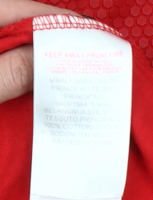 McKenzie Men's Red Graphic Sports T-Shirt Medium 100% Cotton