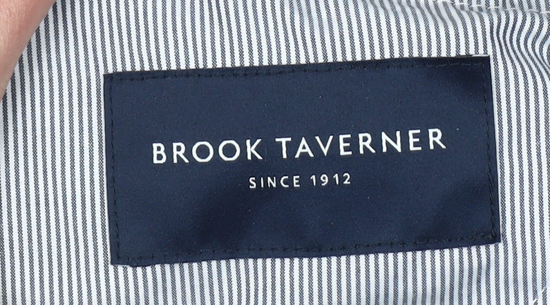 Brook Taverner Men's Black 24W Cotton Blend Corduroy Trousers