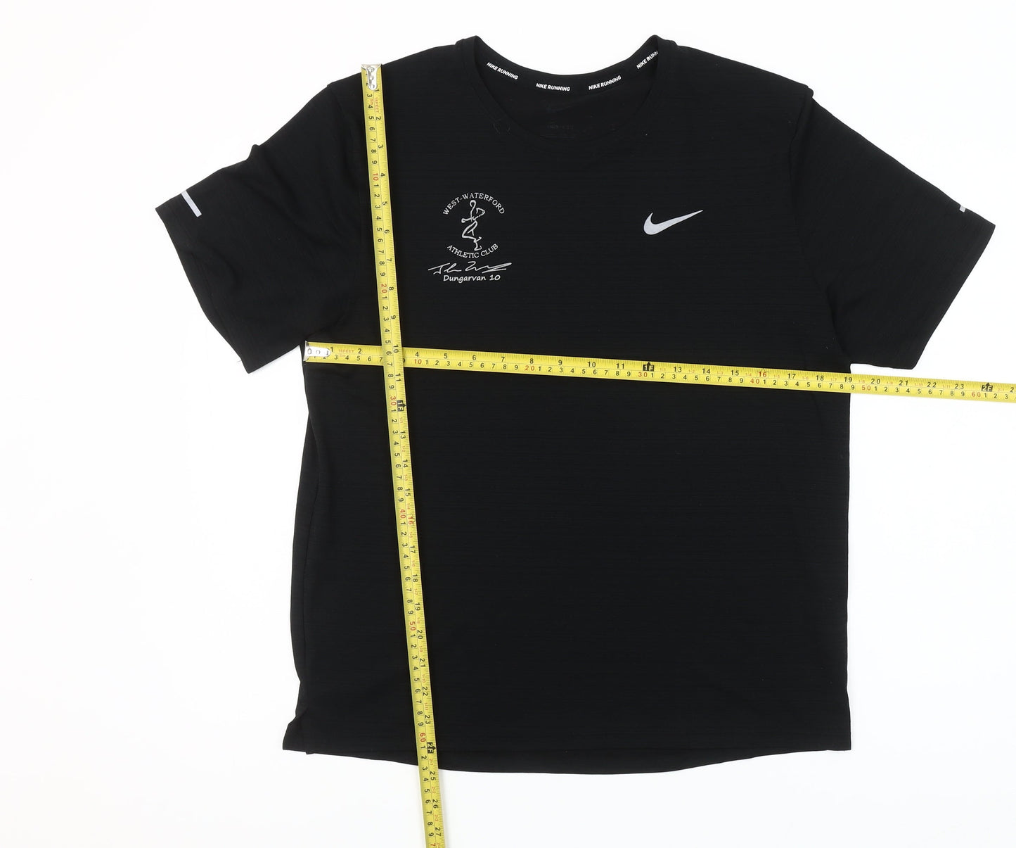 Nike Womens Black Dri-FIT Running T-Shirt M Moisture Wicking Top