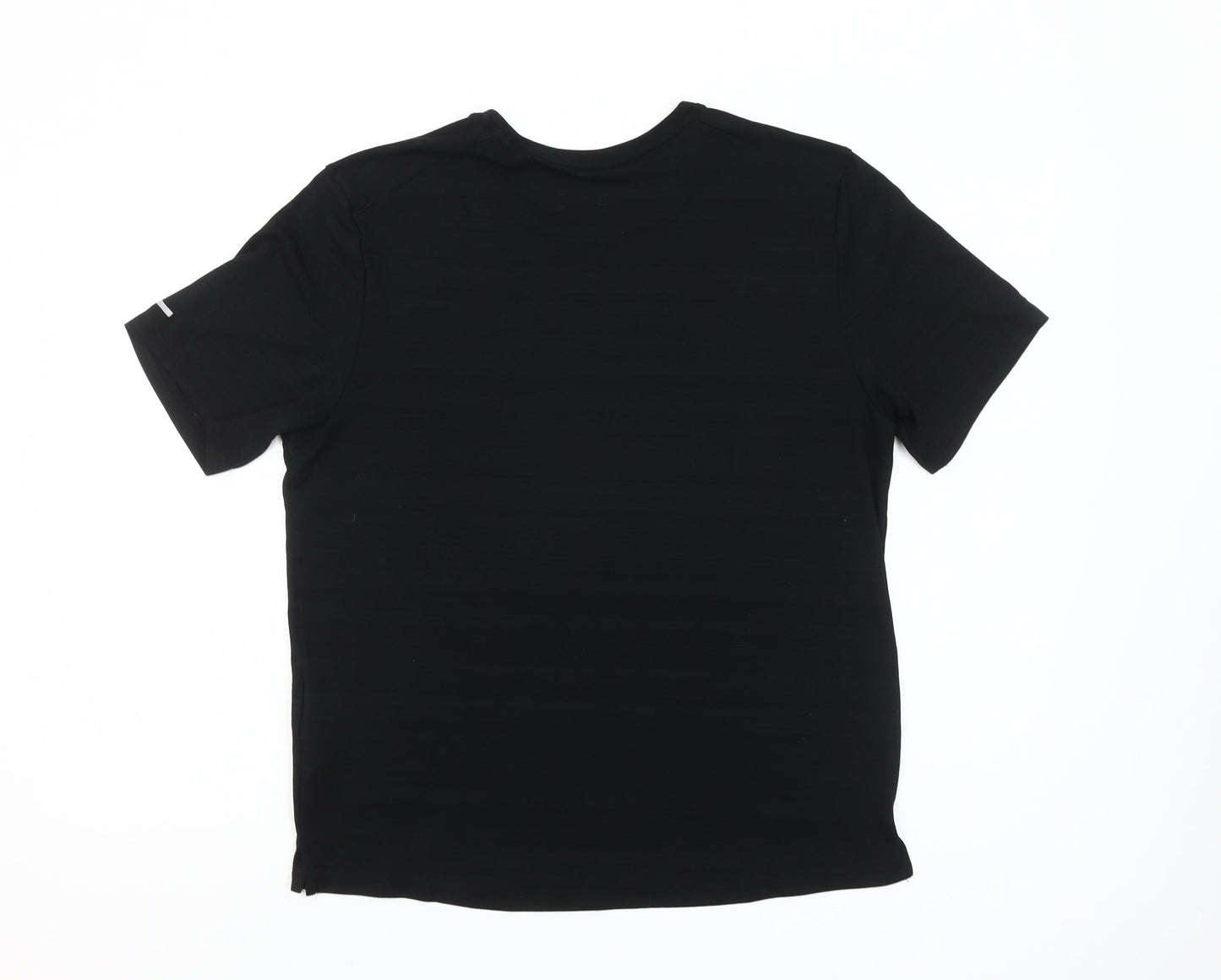 Nike Womens Black Dri-FIT Running T-Shirt M Moisture Wicking Top