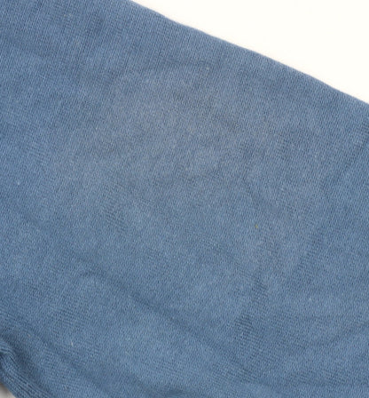 French Connection Men’s Blue Cotton Blend Crew Neck Jumper M