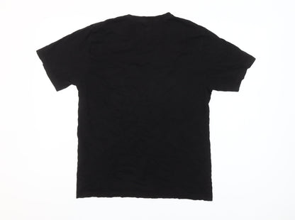 Levi's Women's Black Relaxed Fit Cotton Logo T-Shirt S