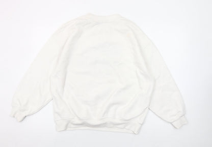 Dunnes Women Cream New York City Graphic Pullover Sweatshirt M