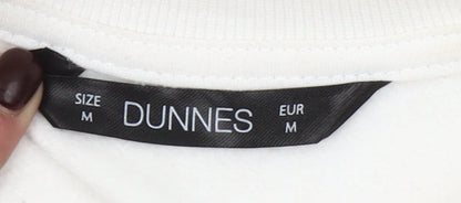 Dunnes Women Cream New York City Graphic Pullover Sweatshirt M