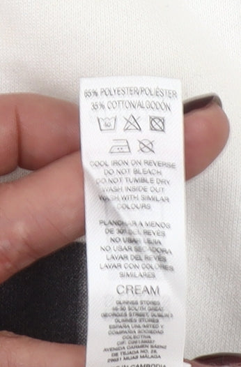 Dunnes Women Cream New York City Graphic Pullover Sweatshirt M