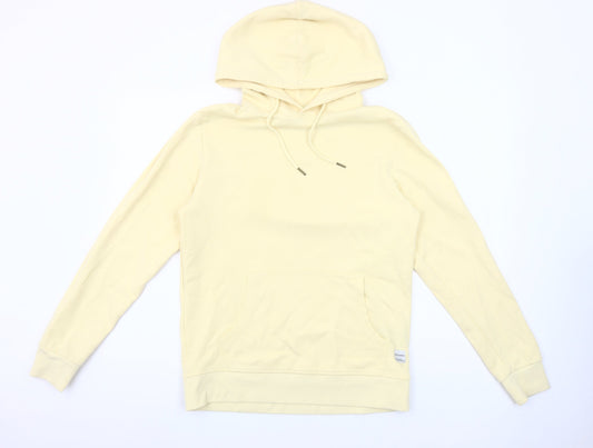 Mens UK Size L JACK & JONES Beige Pullover Hoodie