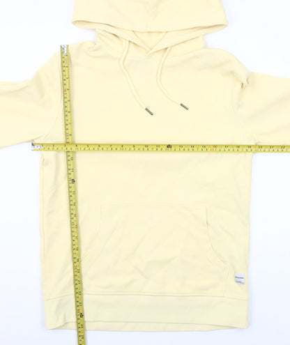 Mens UK Size L JACK & JONES Beige Pullover Hoodie