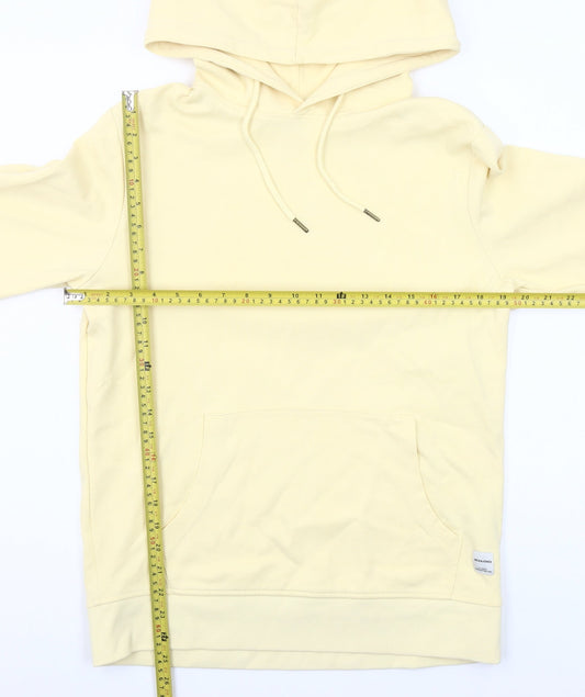 Mens UK Size L JACK & JONES Beige Pullover Hoodie
