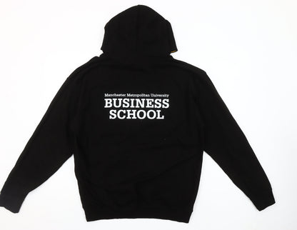 Just Hoods by AWDis Black Yellow L Pullover Hoodie Manchester Metropolitan University Women’s Sweatshirt